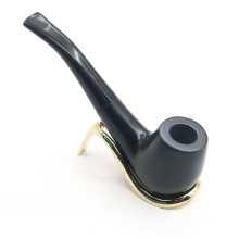 Factory direct sale classic handmade black wood smoking pipe